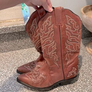 Vintage Leather Western Cowgirl Boots